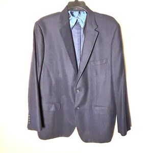 Daniel Cremieux Loro Piana Blazer Men 48R Blue 100% Wool 2-Button Jacket Italy